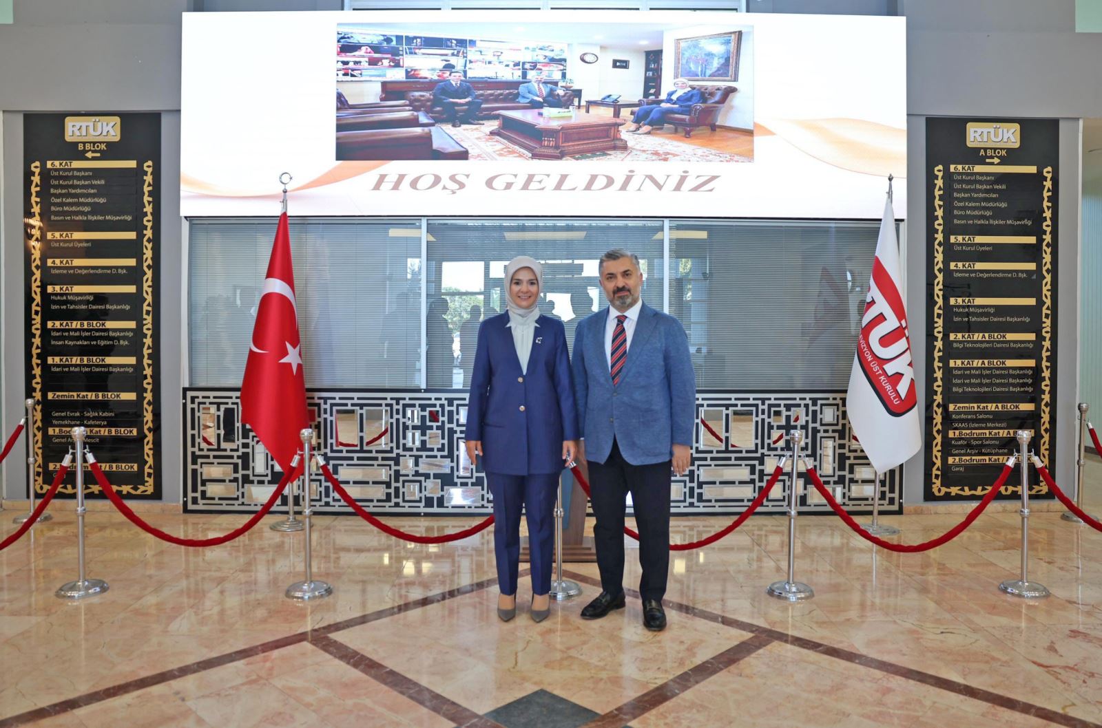 Aile ve Sosyal Hizmetler Bakanı Mahinur Özdemir Göktaş, RTÜK Başkanı Şahin'i Ziyaret Etti