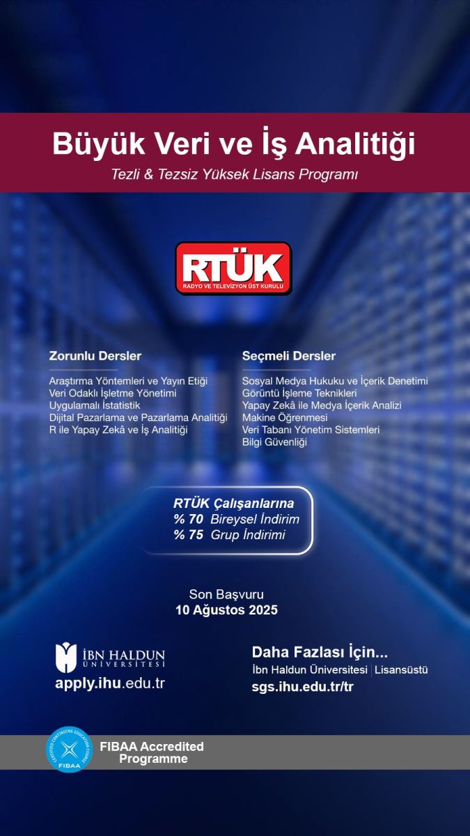 RTÜK ve İbn Haldun Üniversitesi’nden Yüksek Lisans Programı İş Birliği