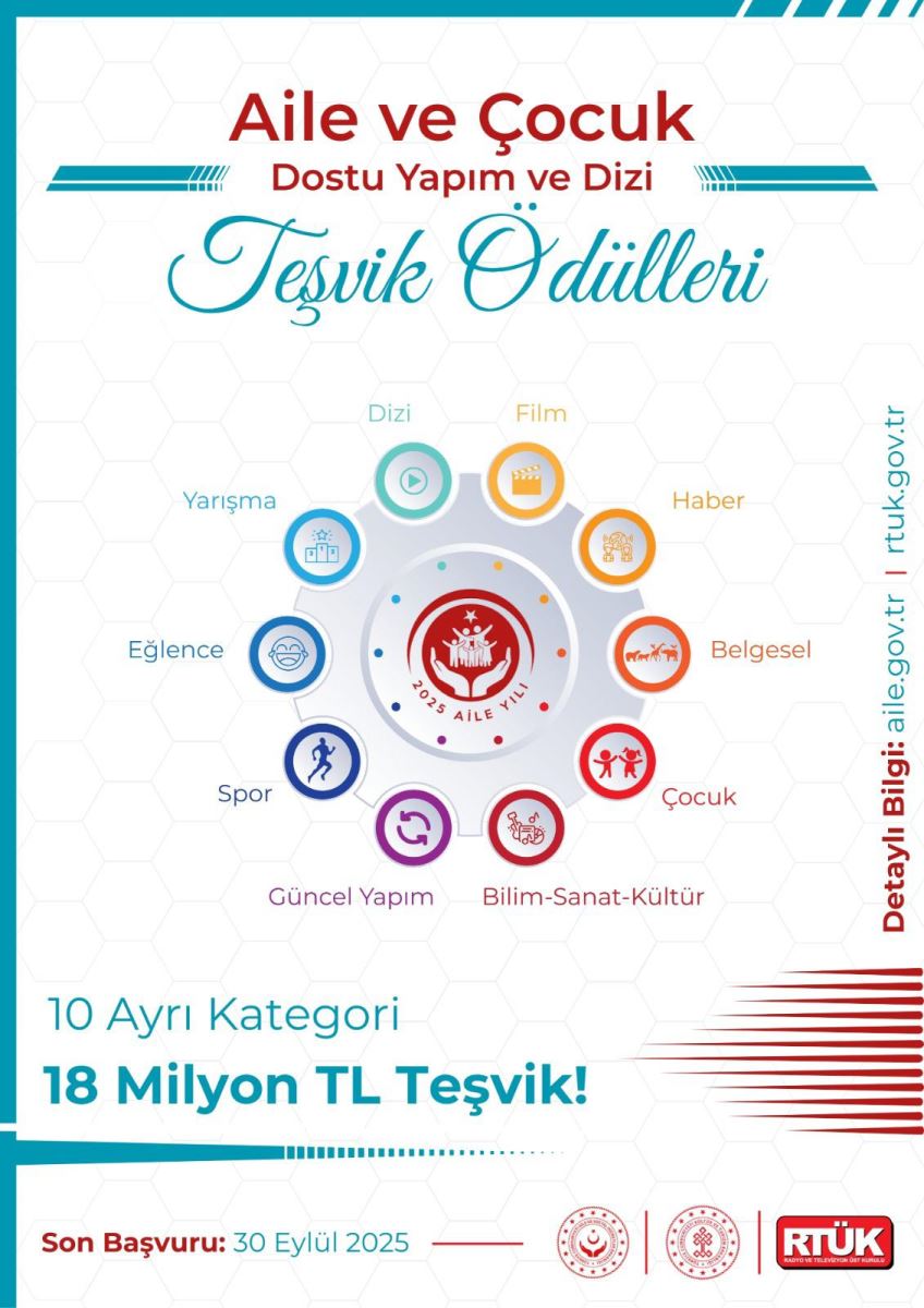 RTÜK’ten Son Çağrı: Aile ve Çocuk Dostu Yapımlar İçin Teşvik Başvurularında Son Tarih 30 Eylül